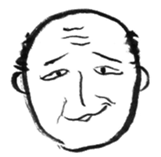 Yoshio, hand-drawn old buddy (English). sticker #569657