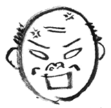 Yoshio, hand-drawn old buddy (English). sticker #569660