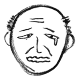 Yoshio, hand-drawn old buddy (English). sticker #569665