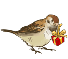 Chik Chirik the sparrow sticker #570204