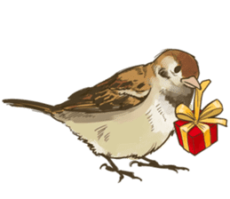 Chik Chirik the sparrow sticker #570204