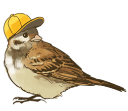 Chik Chirik the sparrow sticker #570206