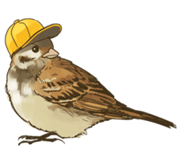 Chik Chirik the sparrow sticker #570206