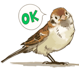 Chik Chirik the sparrow sticker #570211