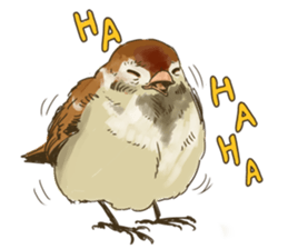 Chik Chirik the sparrow sticker #570215