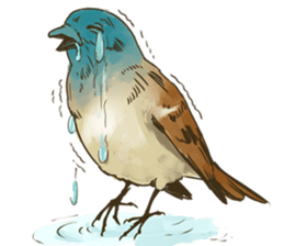 Chik Chirik the sparrow sticker #570217