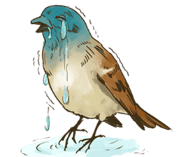 Chik Chirik the sparrow sticker #570217