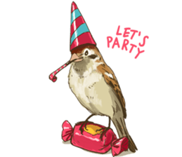 Chik Chirik the sparrow sticker #570219
