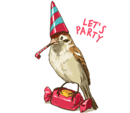 Chik Chirik the sparrow sticker #570219