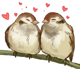 Chik Chirik the sparrow sticker #570220
