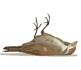 Chik Chirik the sparrow sticker #570223