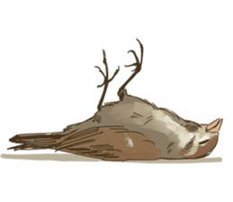 Chik Chirik the sparrow sticker #570223