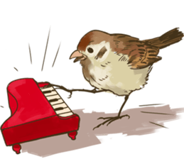 Chik Chirik the sparrow sticker #570226