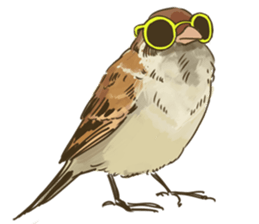 Chik Chirik the sparrow sticker #570227