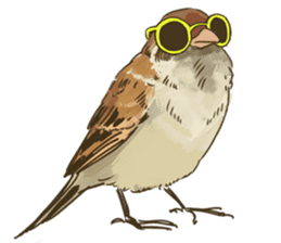 Chik Chirik the sparrow sticker #570227