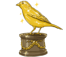 Chik Chirik the sparrow sticker #570230