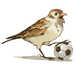 Chik Chirik the sparrow sticker #570232