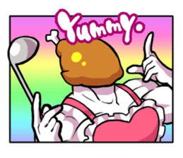 Together with Mr. Chicken! sticker #570904