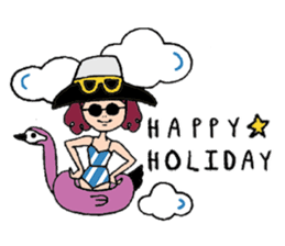 NALEE : A girl on her inspiring day sticker #570915