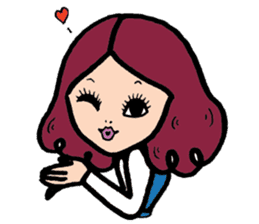 NALEE : A girl on her inspiring day sticker #570919