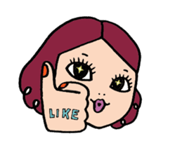 NALEE : A girl on her inspiring day sticker #570924