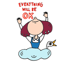 NALEE : A girl on her inspiring day sticker #570929