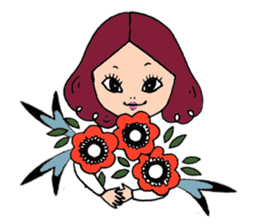 NALEE : A girl on her inspiring day sticker #570930