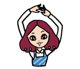 NALEE : A girl on her inspiring day sticker #570931