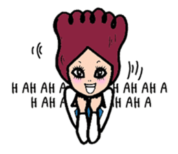 NALEE : A girl on her inspiring day sticker #570932