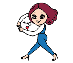NALEE : A girl on her inspiring day sticker #570934
