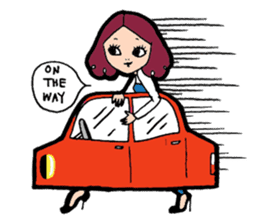 NALEE : A girl on her inspiring day sticker #570950