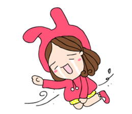 Chompu Pink Hoodies sticker #571277