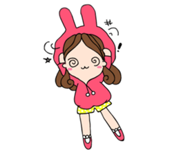 Chompu Pink Hoodies sticker #571279