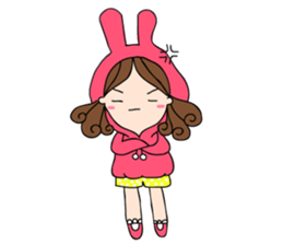 Chompu Pink Hoodies sticker #571280