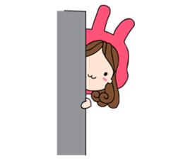 Chompu Pink Hoodies sticker #571282