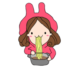 Chompu Pink Hoodies sticker #571284