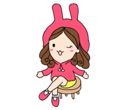 Chompu Pink Hoodies sticker #571285