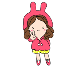 Chompu Pink Hoodies sticker #571287