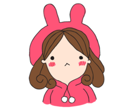 Chompu Pink Hoodies sticker #571290