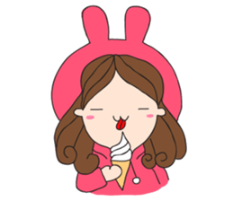 Chompu Pink Hoodies sticker #571292