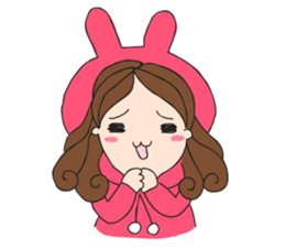 Chompu Pink Hoodies sticker #571293