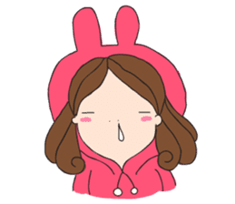 Chompu Pink Hoodies sticker #571301