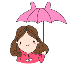 Chompu Pink Hoodies sticker #571305