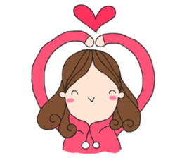 Chompu Pink Hoodies sticker #571306