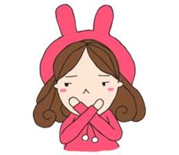 Chompu Pink Hoodies sticker #571308