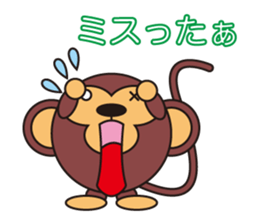 circle face monkey : part 2 for japanese sticker #571399