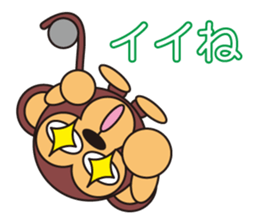 circle face monkey : part 2 for japanese sticker #571424
