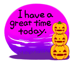 Miki's Halloween & Party English version sticker #571529