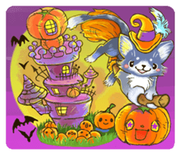 Miki's Halloween & Party English version sticker #571531