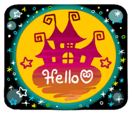 Miki's Halloween & Party English version sticker #571533